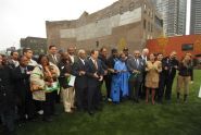 Cutting the ribbon 